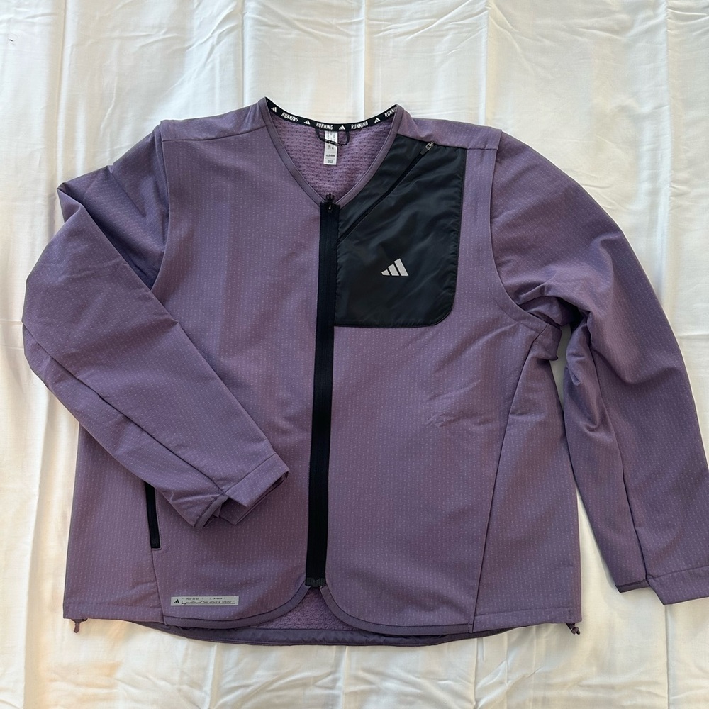 Adidas Purple Jacket with Black Accents